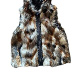 American Eagle Outfitters Kids Faux Fur Vest - Multicolor